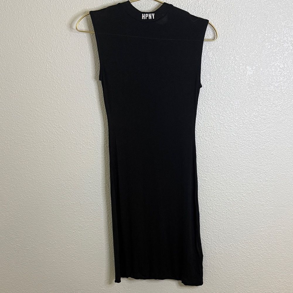 NWT-Heron Preston- Elegant Black Sleeveless Midi Dress- Medium